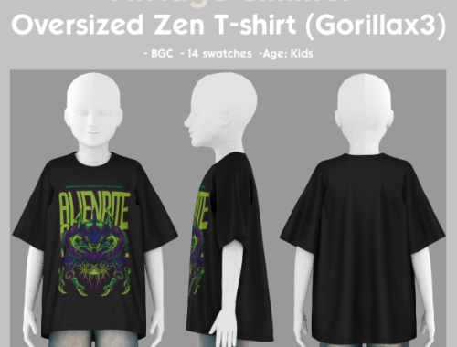 Gorilla X3 T-shirts Conversion For Kids