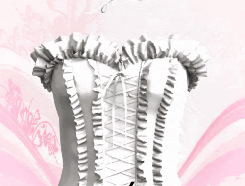 Ruffle Corset And Choker