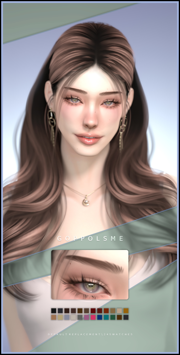 Gpme-gold Eyebrows Default Replacement - 034medlongmedcurvedsubtle