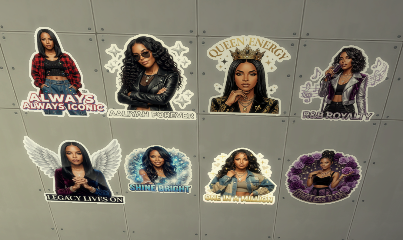 Aaliyah Stickers