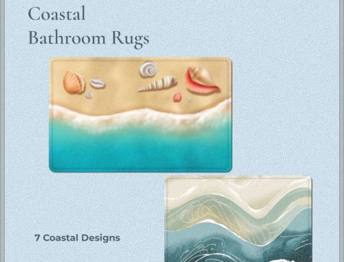 July Coastal Bathroom Rugs