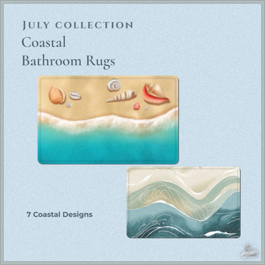 July Coastal Bathroom Rugs