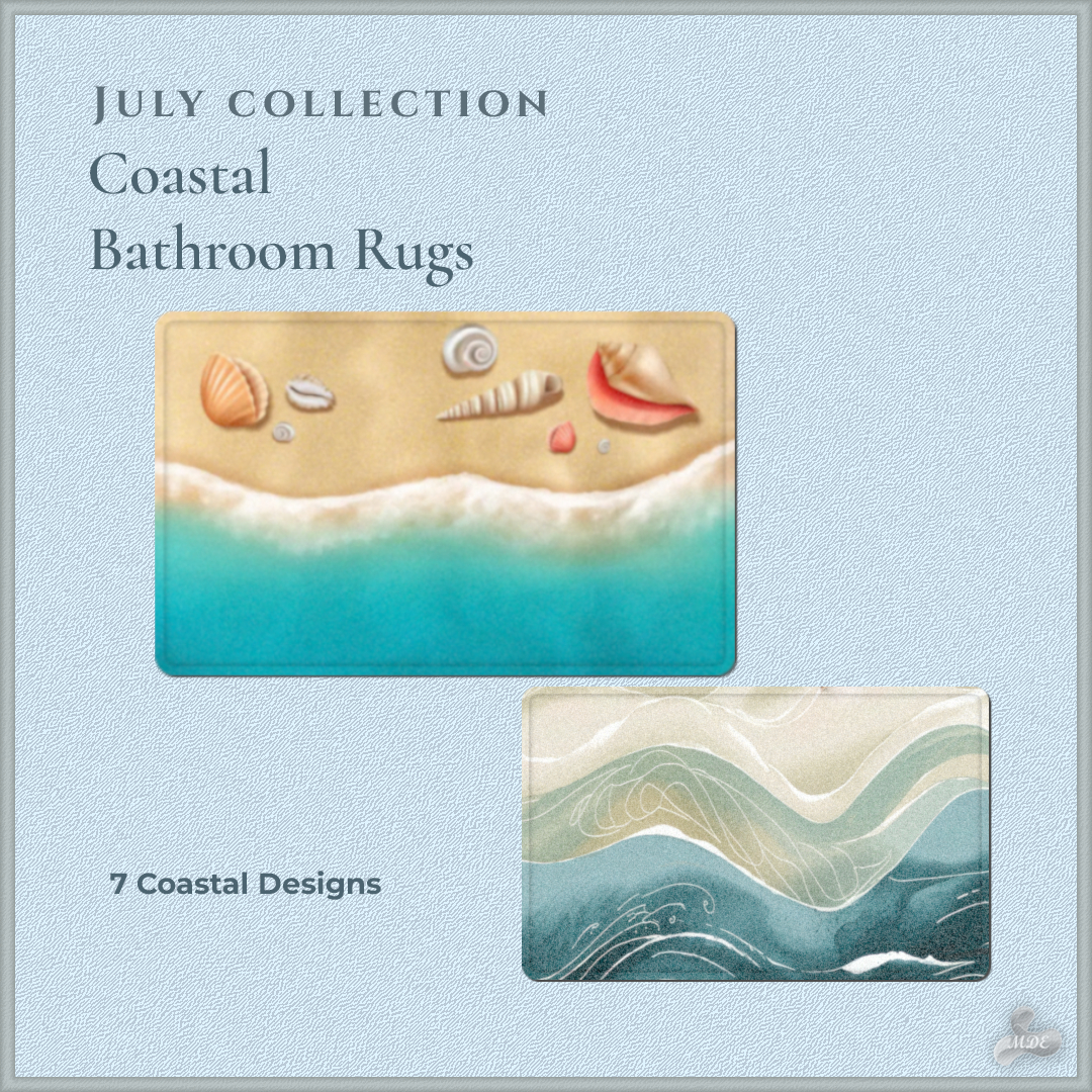 July Coastal Bathroom Rugs