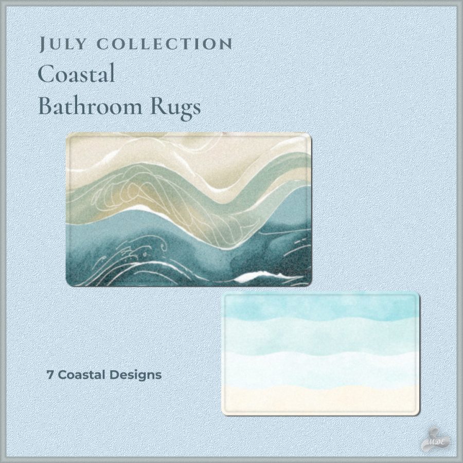 July Coastal Bathroom Rugs