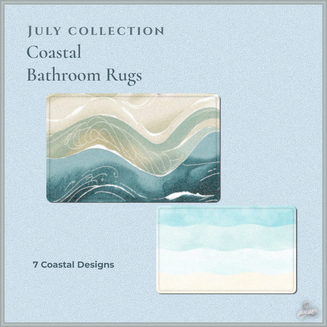 July Coastal Bathroom Rugs