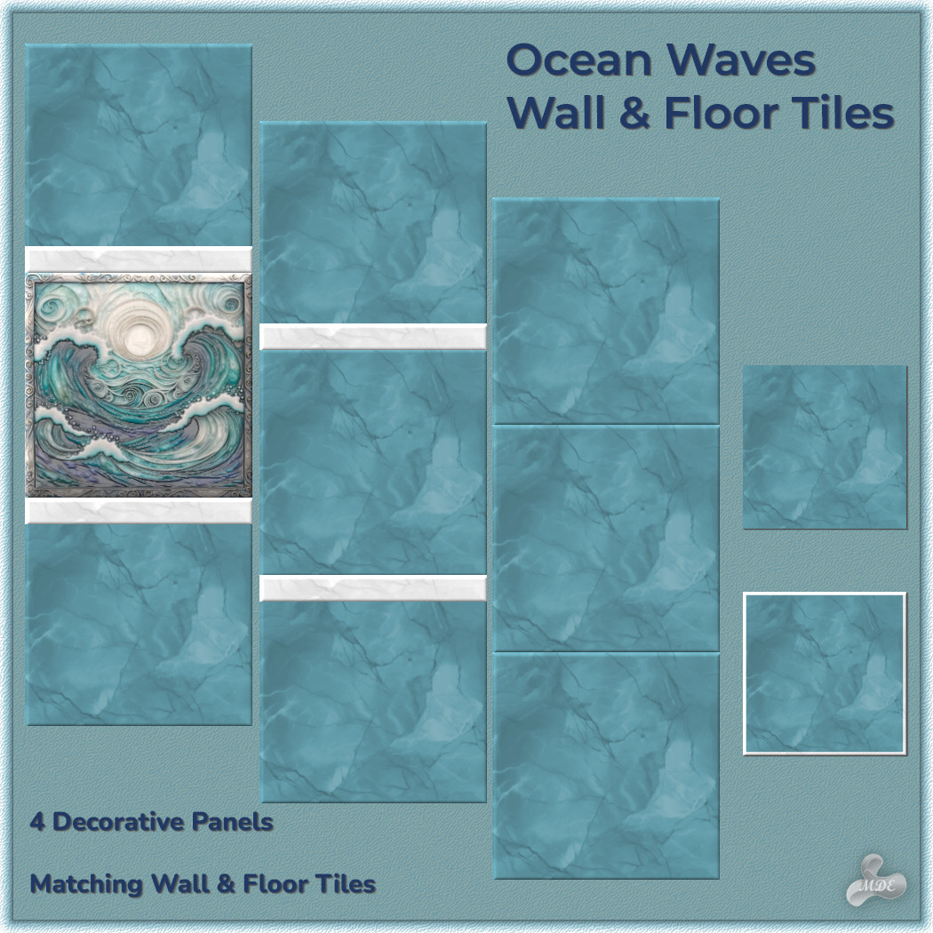 Ocean Waves Tiles