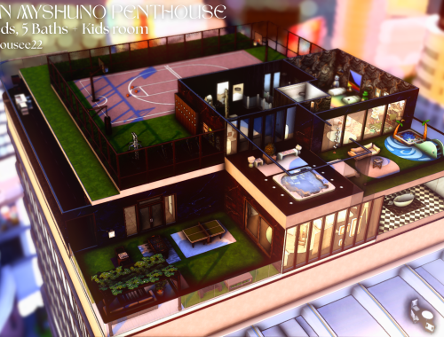 Penthouse | San Myshuno | Modern houses