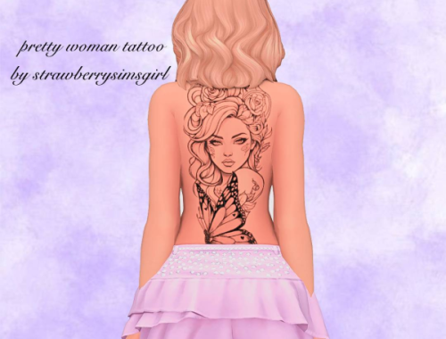 Pretty Woman Tattoo By Strawberrysimsgirl
