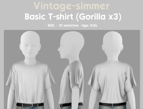 Gorilla X3 T-shirts Conversion For Kids