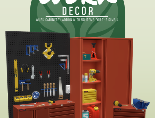 Wurk Decor - Wurk Cabinetry Addon With 50 Items