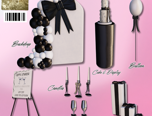 Blanc & Bow Birthday Decor Set