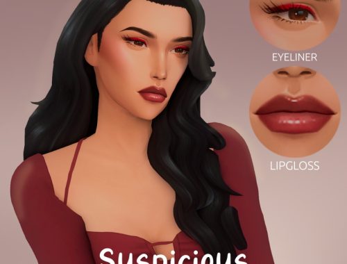 Minimalist Cc - Suspicious Makeup Set Maxis Match