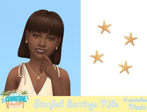 Starfish Earrings Kids