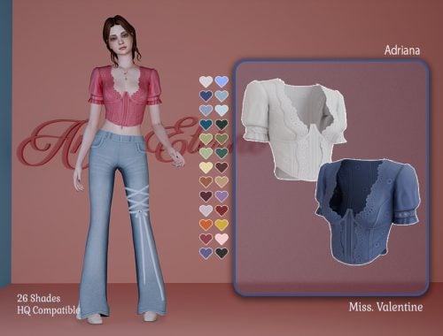Adriana Blouse With Embroidery Details