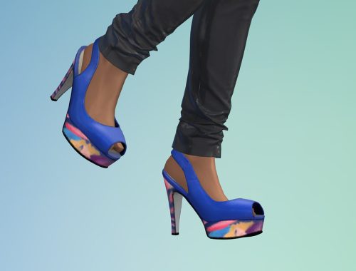 Female Platform Peep Toe Heels