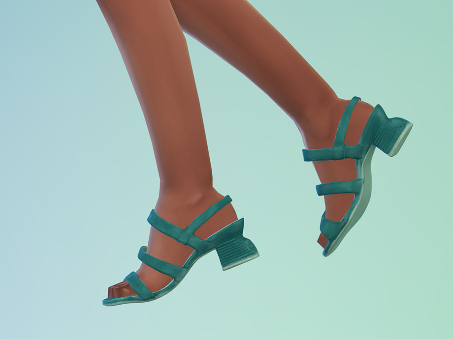 Child Block Heel Sandals - Image 3