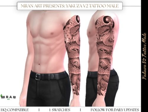 Yakuza V2 Tattoo Male