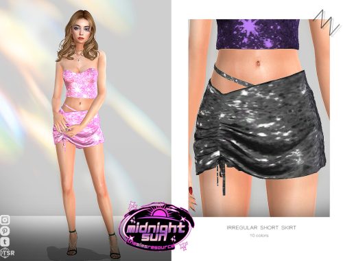 Irregular Short Skirt