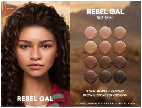 Rebel Gal - Rue Skin And Overlay