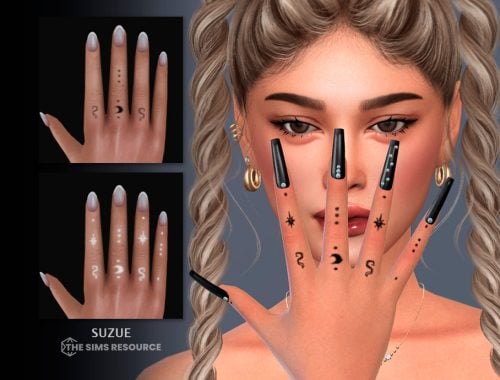 Moon Hand Tattoo