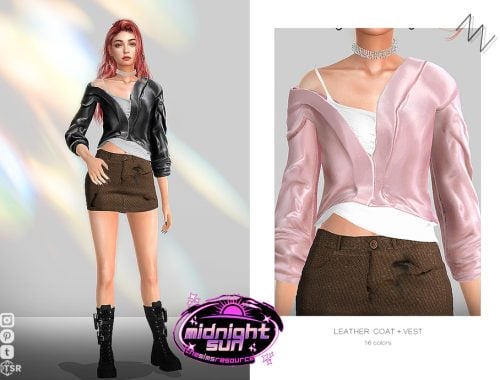 LEATHER COAT-VEST