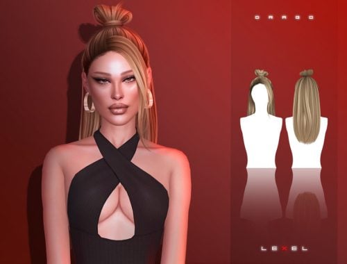 Lexel - Drago Long Updo With Bun "adult Hairstyle"