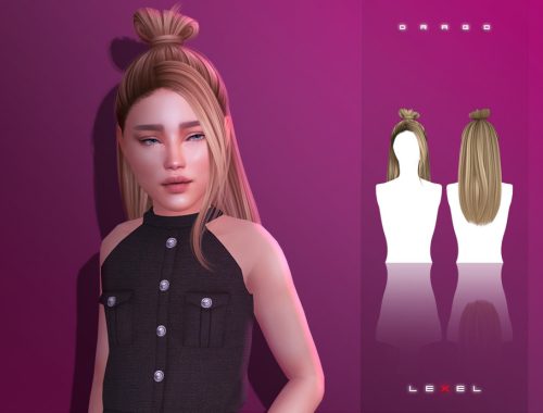 Lexel - Drago Long Updo With Bun "child Hairstyle"