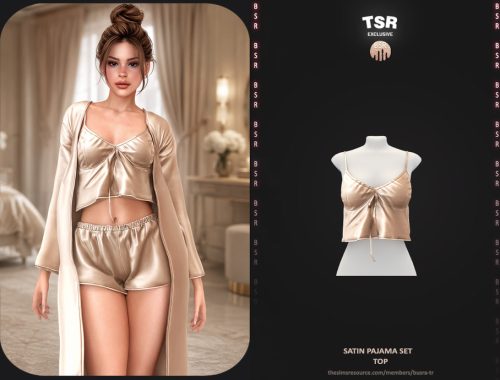 Set-satin Pajama Set