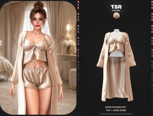 Set-satin Pajama Set