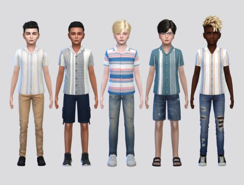 Multi Stripe Shirt Boys