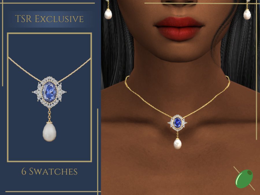 Clara Sapphire Pearl Necklace