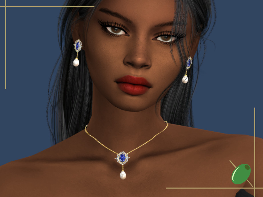 Clara Sapphire Pearl Necklace - Image 2
