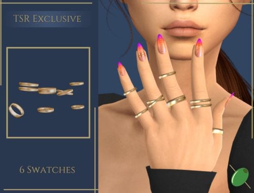 Multi Gold Bands Left Hand