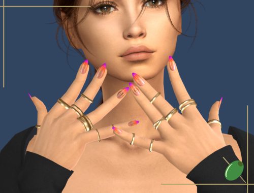 Multi Gold Bands Left Hand