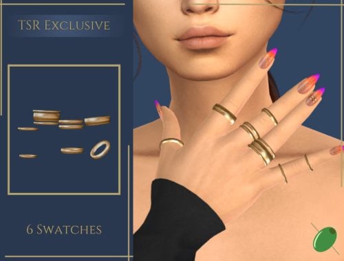Multi Gold Bands Right Hand