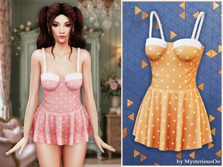Polka Dot Swimdress