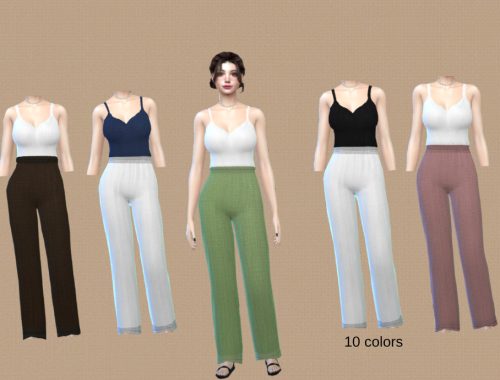 PASTEL-COLORED OVERRALLS