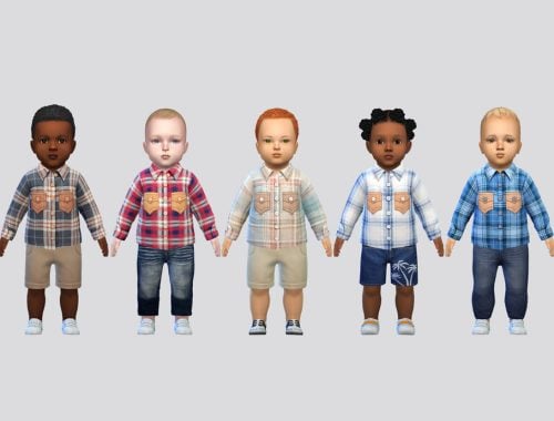 Button Down Plaid Shirt Infant