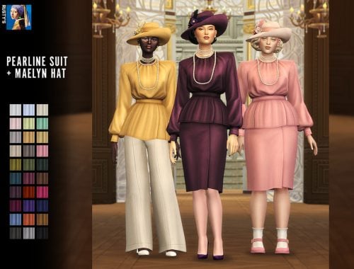 Pearline Two-Piece Suit And Maelyn Hat Set