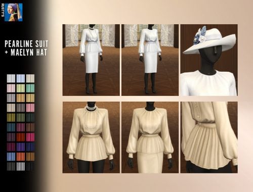 Pearline Two-Piece Suit And Maelyn Hat Set