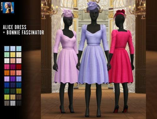 Alice Dress And Bonnie Fascinator Set