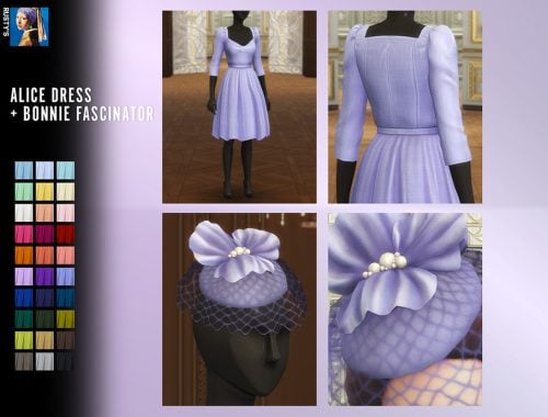 Alice Dress And Bonnie Fascinator Set