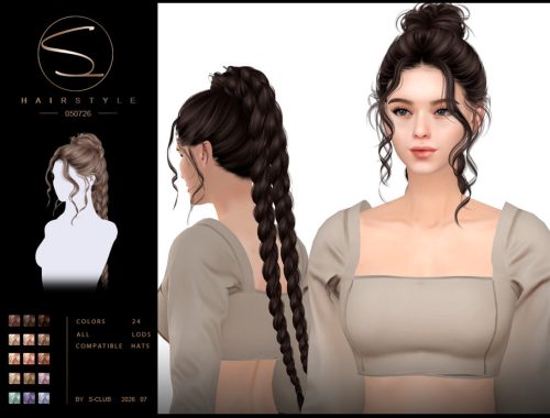 S-club Braid Ponytail Hairstyle Coastal Escape