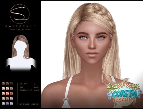S-club Long Hairstyle Coastal Escape