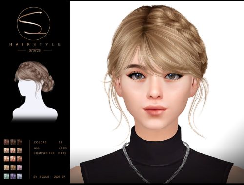 S-club Braid Updo Hairstyle Coastal Escape