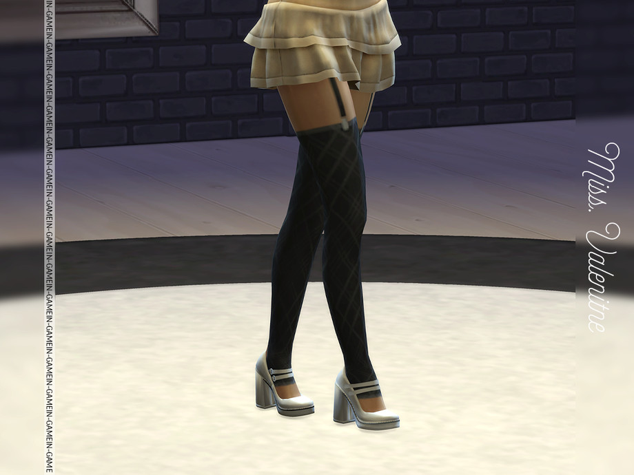 Sammy High Pumps Mary Janes With 3 Types Of Rombus Socks - Image 2