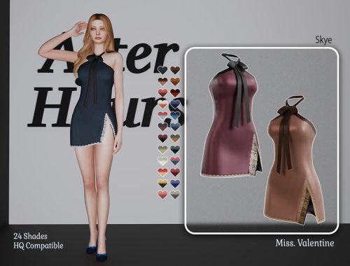 Skye Short Satin Dress With Halter Neck