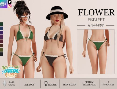 Flower Bikini Bottom