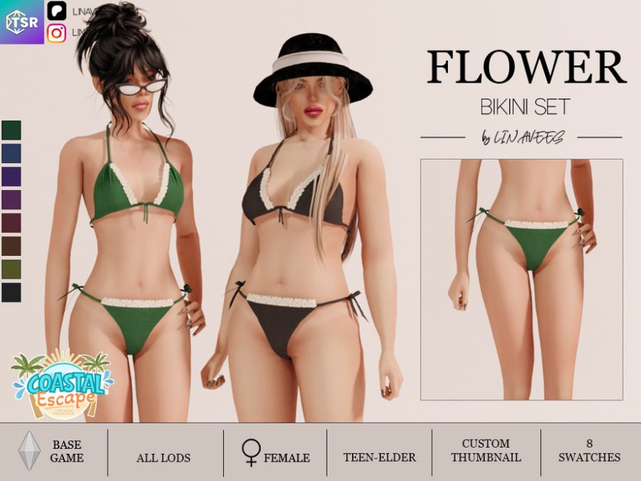 Flower Bikini Bottom