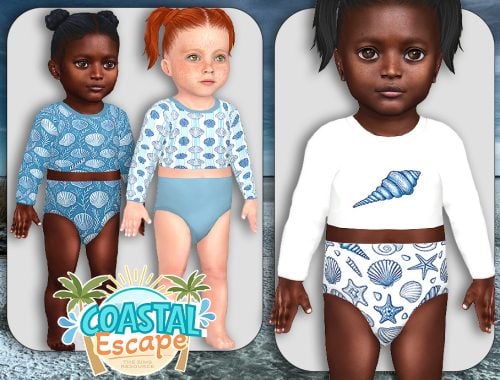 Infants Coastal Blue Beachwear